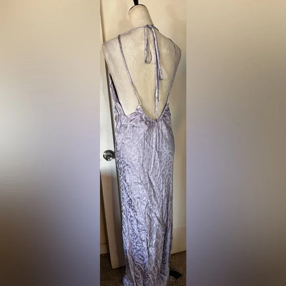 NWT Topshop Lavender Leopard Print Maxi Dress Backless Sun dress summer beach - Picture 11 of 13